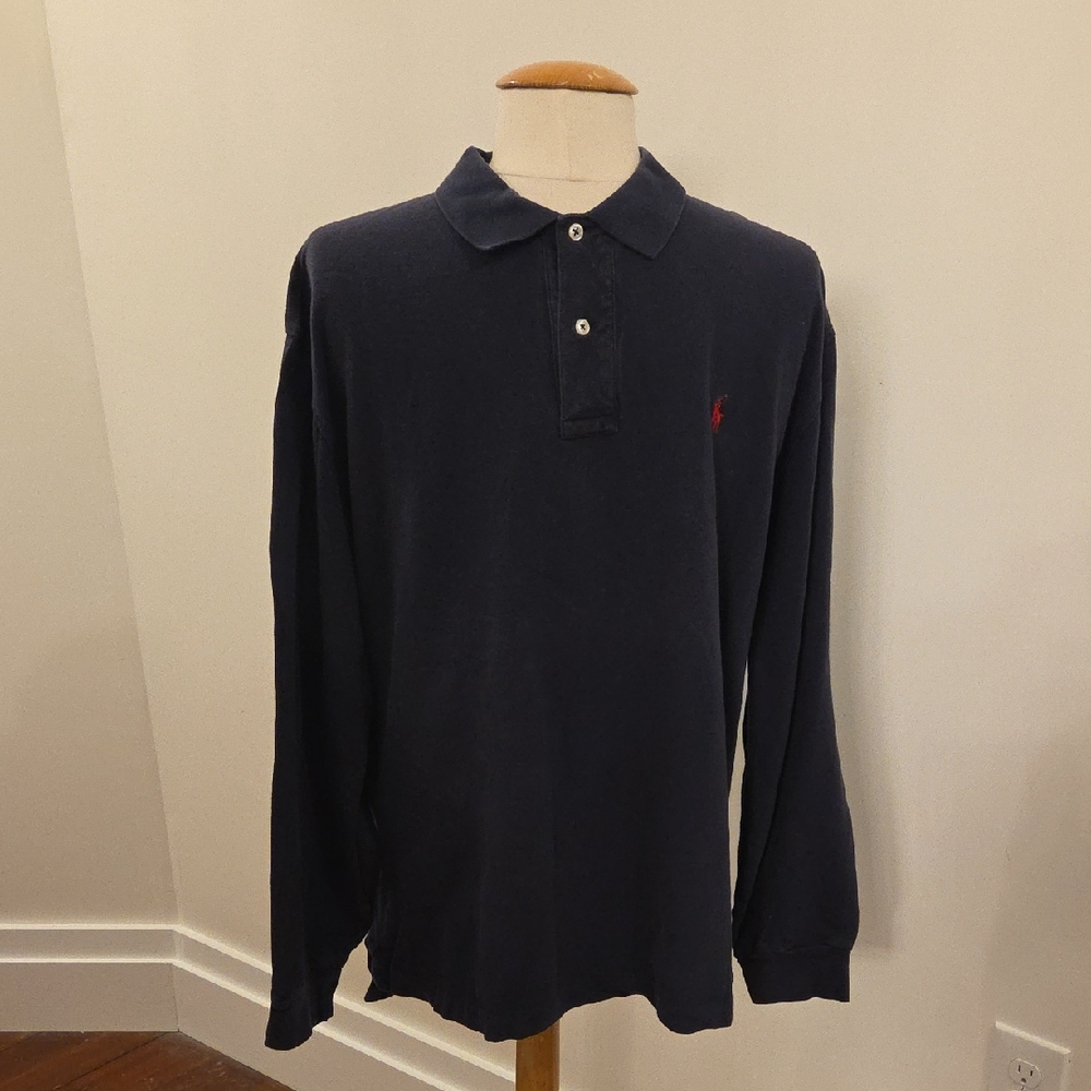 Men's Navy Polo Shirt By Ralph Lauren